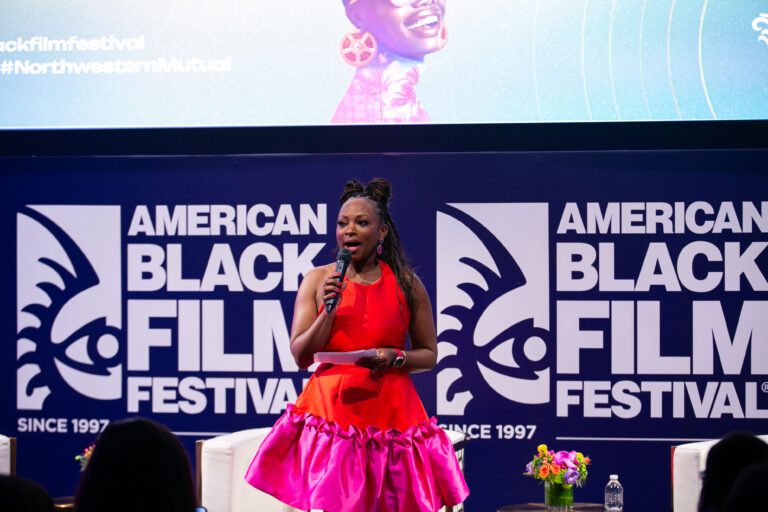 Beyond the Payout: The Hidden Value of Protection for Entertainment Professionals panel discussion during Day 2 of the American Black Film Festival on June 12, 2025 in Miami Beach, FL. (Photo by Kelvin Bulluck / Nice Crowd)