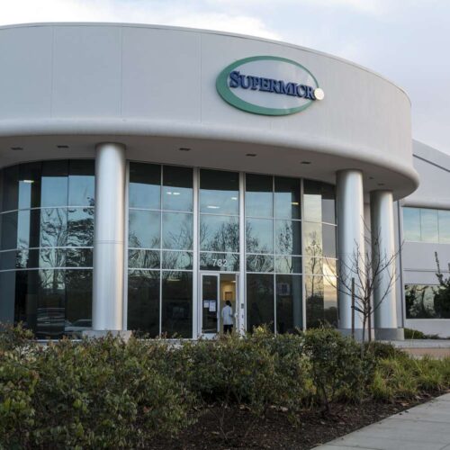 Super Micro stock outlook reflected in company logo and market performance