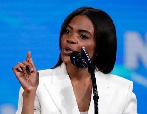 Candace Owens at a public appearance as Candace Owens WHCD shooting claims spread across social media in April 2026