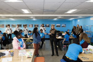 SoxFest Week festivities began yesterday with a visit to the McCartin Boys & Girls Club to unveil the new Art Makerspace, a recipient of a White Sox Charities $125,000 Diamond Impact Award. Chris Getz, Will Venable, Davis Martin, Chase Meidroth, Kyle Teel and Miguel Vargas joined the students and staff to make art in the new room.