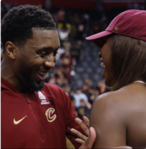 Donovan Mitchell kisses Coco Jones after huge Game 7 victory
