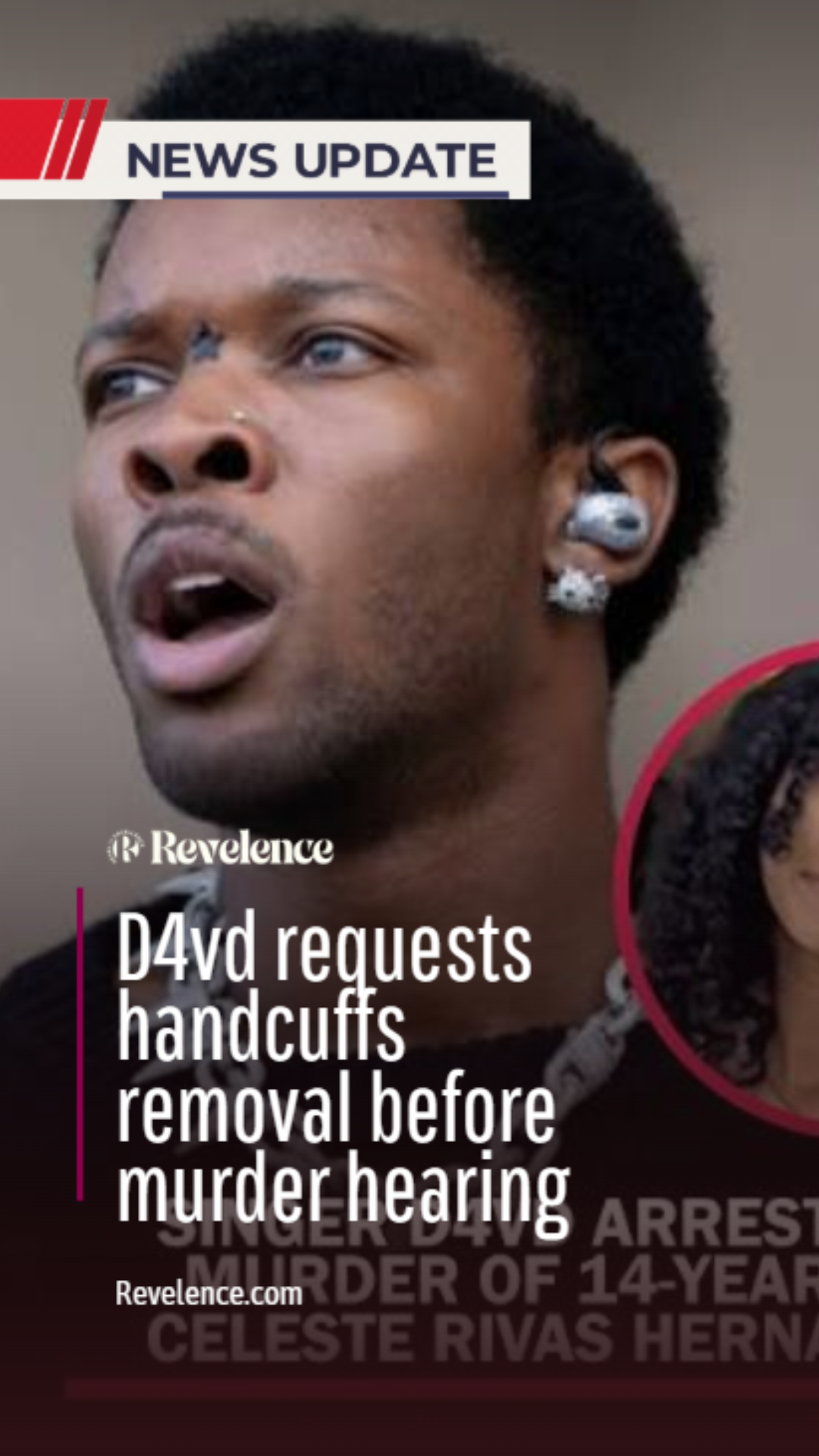 D4vd requests handcuffs removal before murder hearing