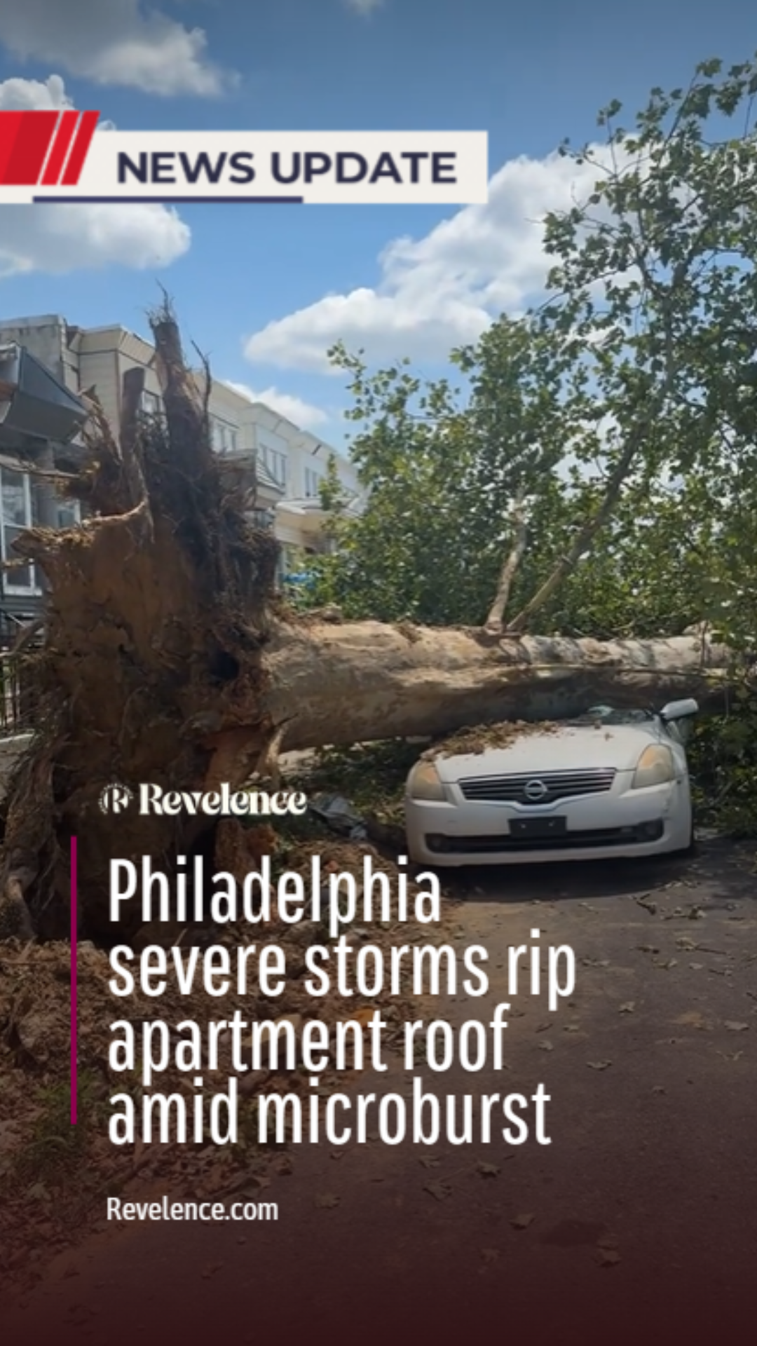 Philadelphia severe storms rip apartment roof amid microburst