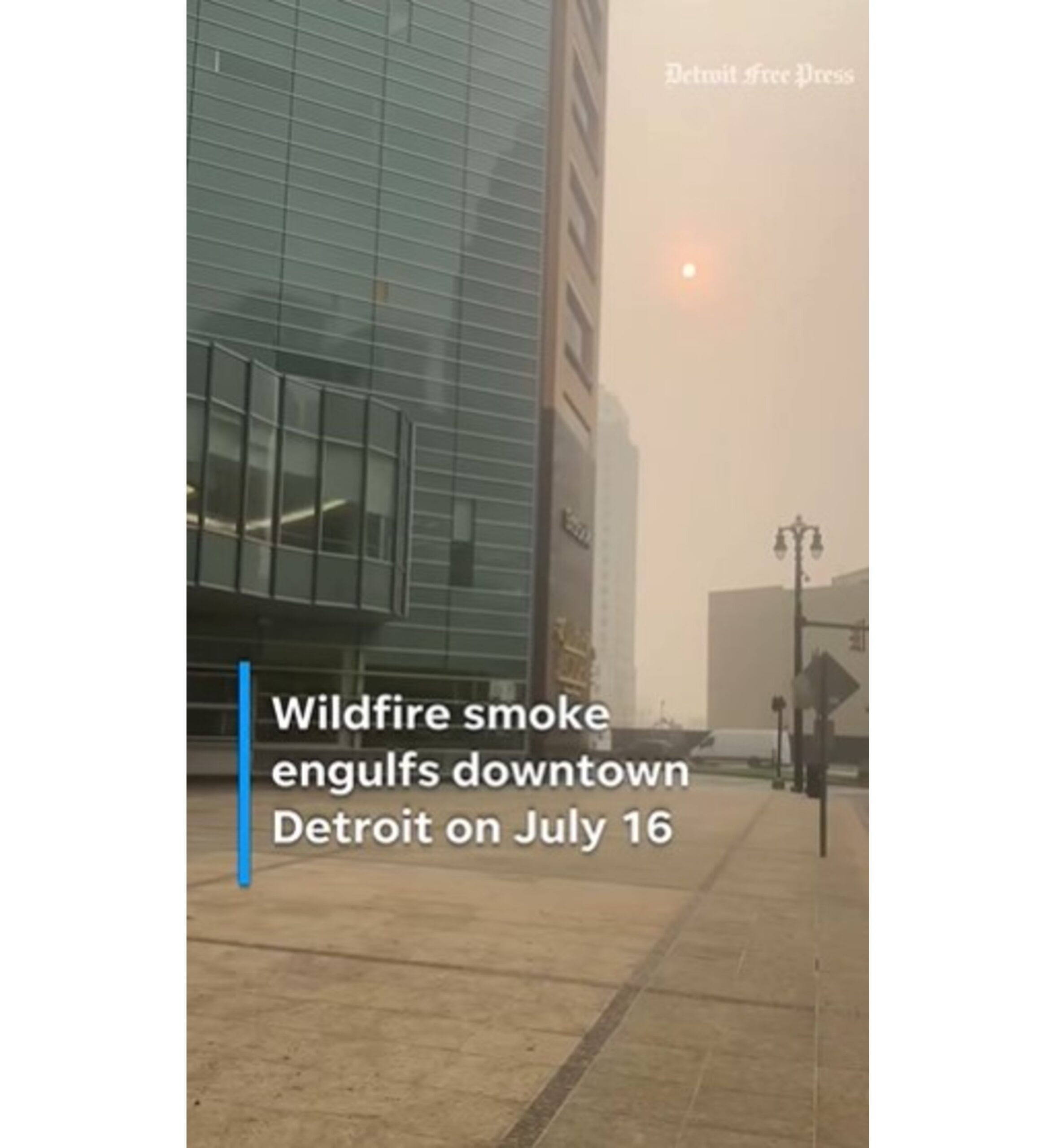 Metro Detroit air quality worsens as wildfire smoke spreads