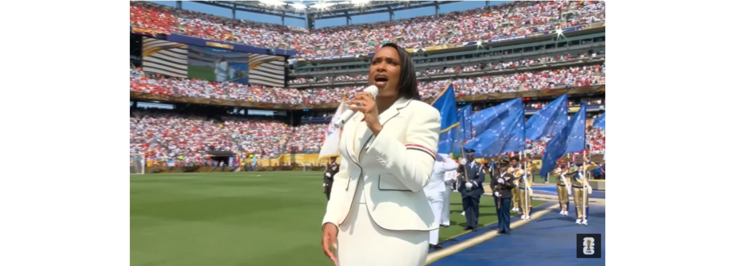 Jennifer Hudson Stuns With World Cup Final Anthem