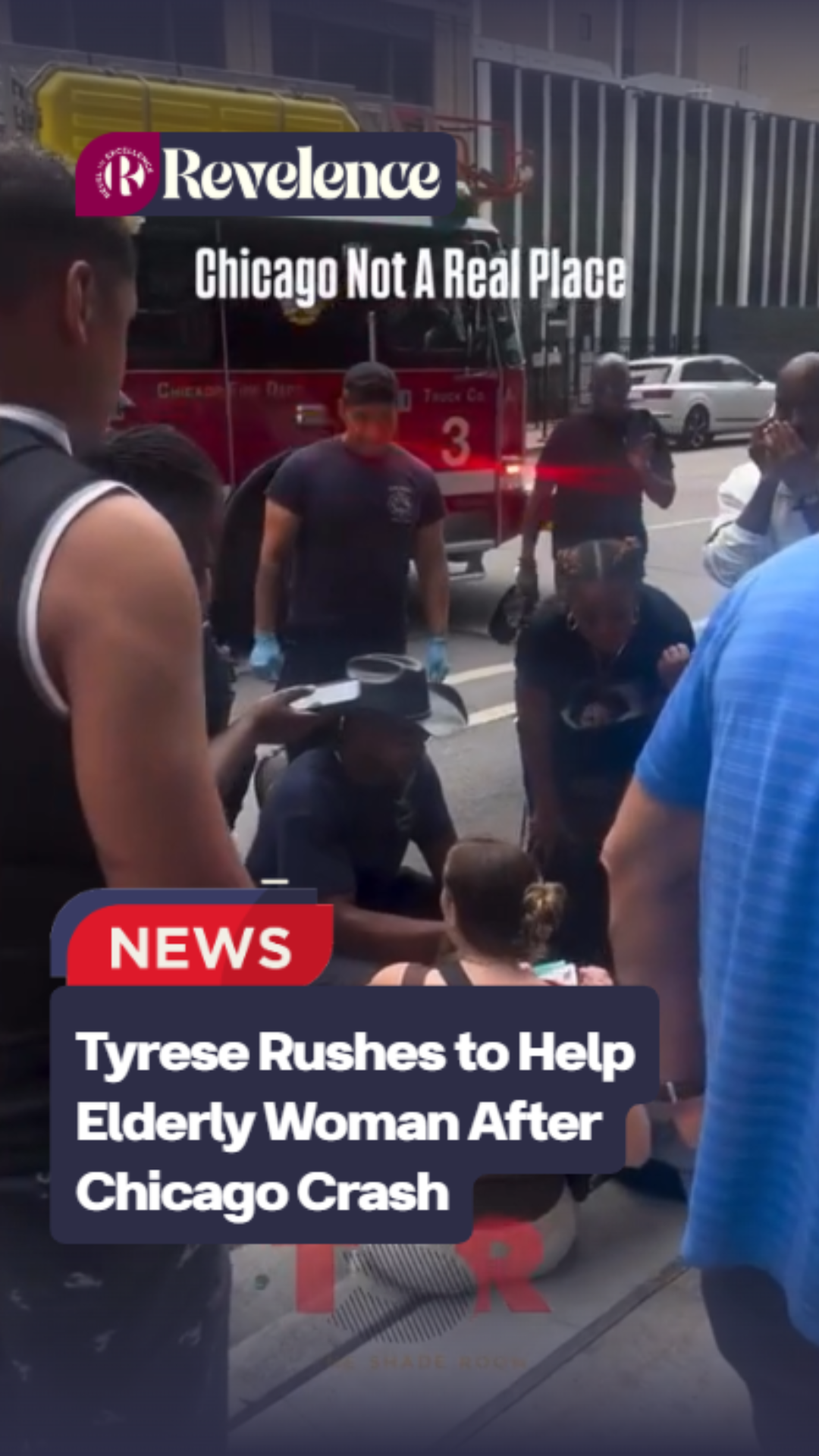 Tyrese Rushes to Help Elderly Woman After Chicago Crash