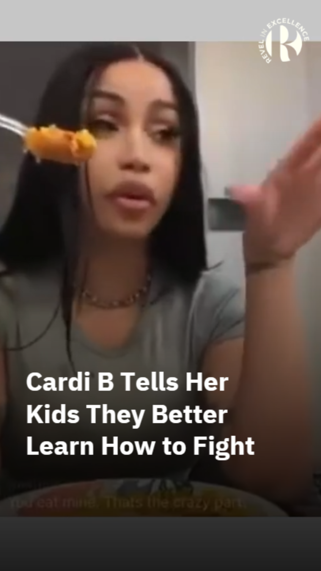 Cardi B Tells Her Kids They Better Learn How to Fight
