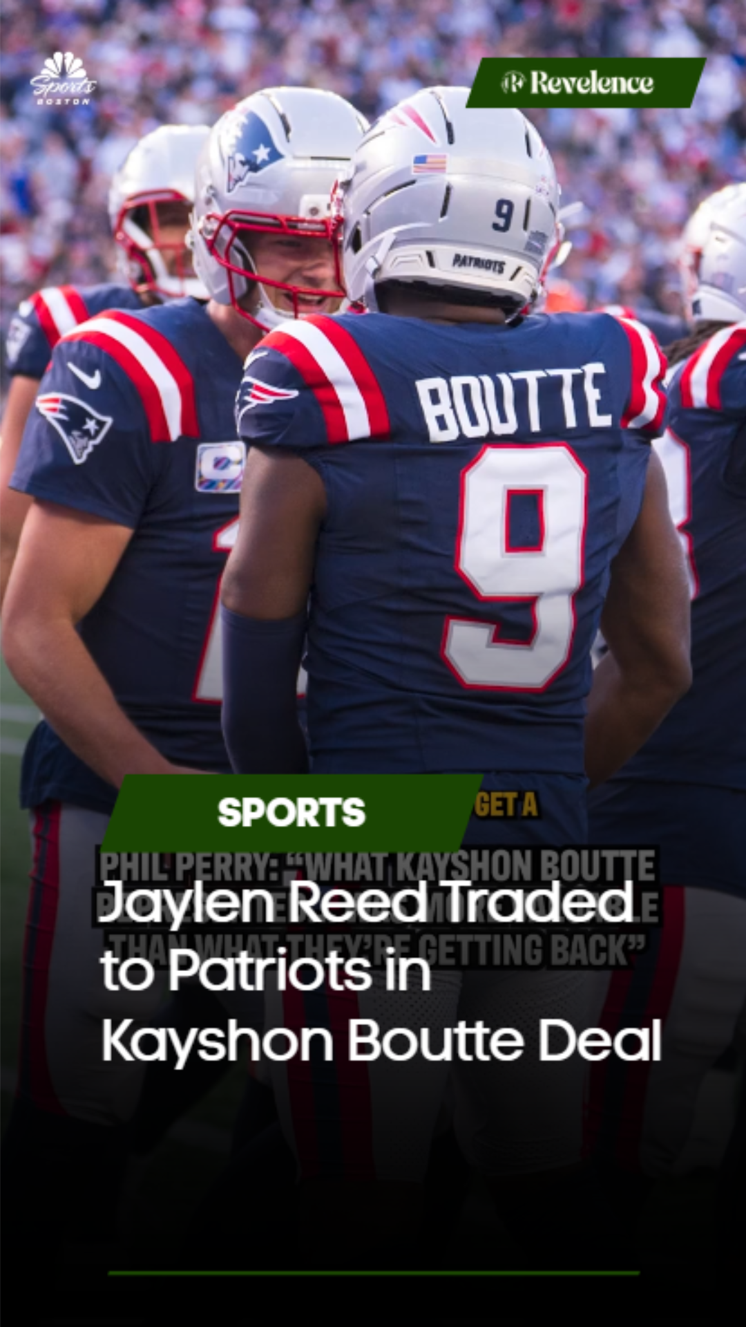 Jaylen Reed Traded to Patriots in Kayshon Boutte Deal