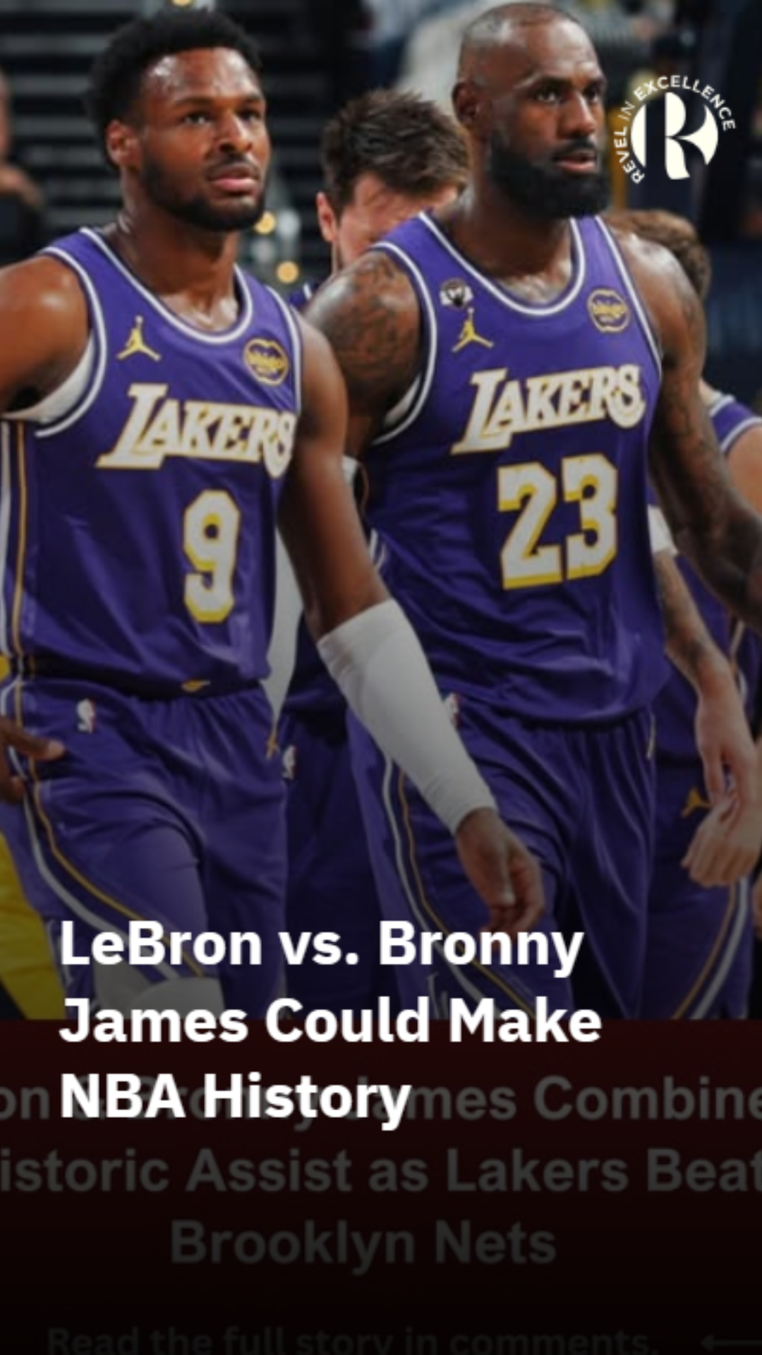 LeBron vs. Bronny James Could Make NBA History