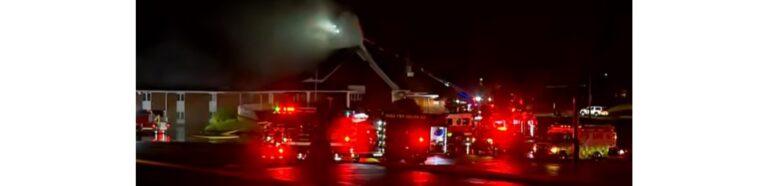 Fire Erupts at Michigan Church as Flames Hit the Roof
