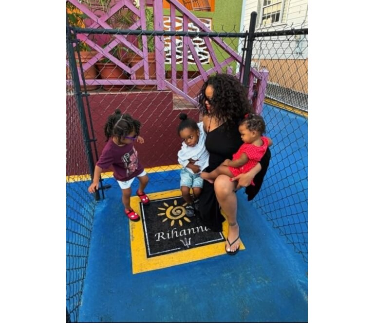 Rihanna Takes Her Kids to Street Named After Her
