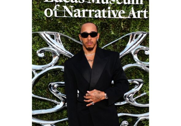 Lewis Hamilton Celebrates Lucas Museum Opening in L.A.