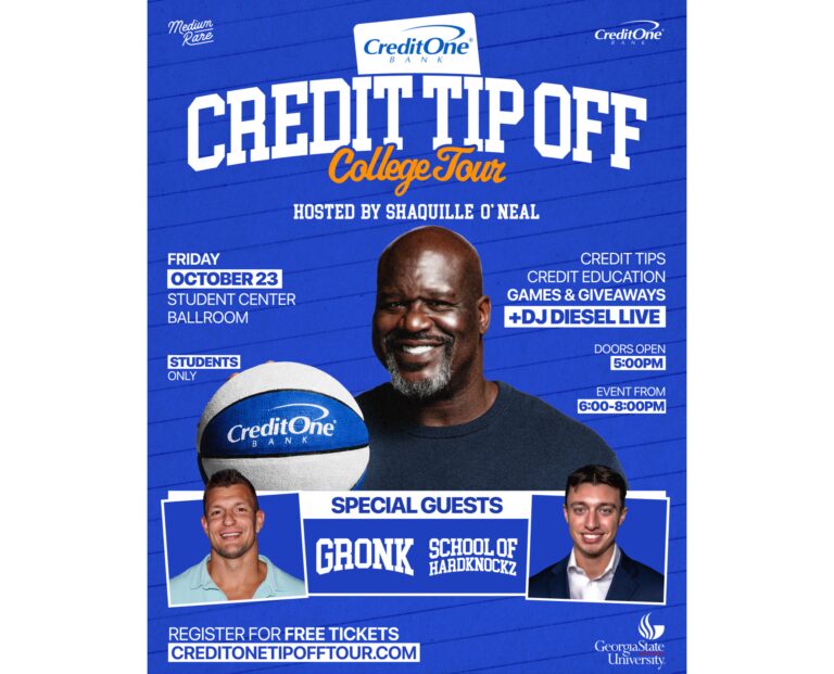 Shaq and Rob Gronkowski Bring Credit Tour to Atlanta