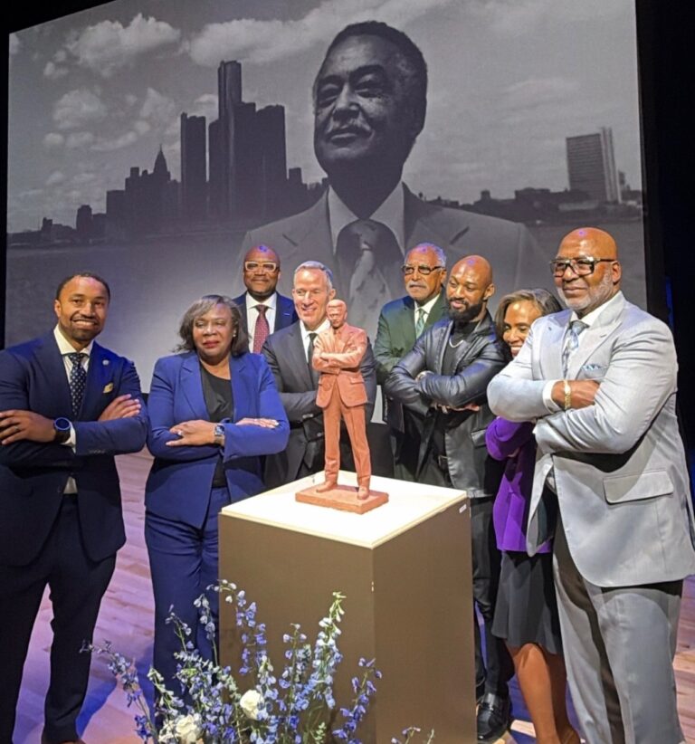 Coleman A. Young Statue Initiative program held inside the Charles H. Wright Museum during the October 20 celebration