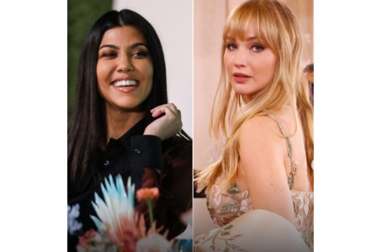 Kourtney Kardashian Fires Back at Jennifer Lawrence