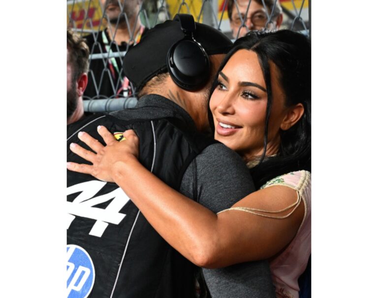 Kim Kardashian and Lewis Hamilton Share Sweet F1 Moment