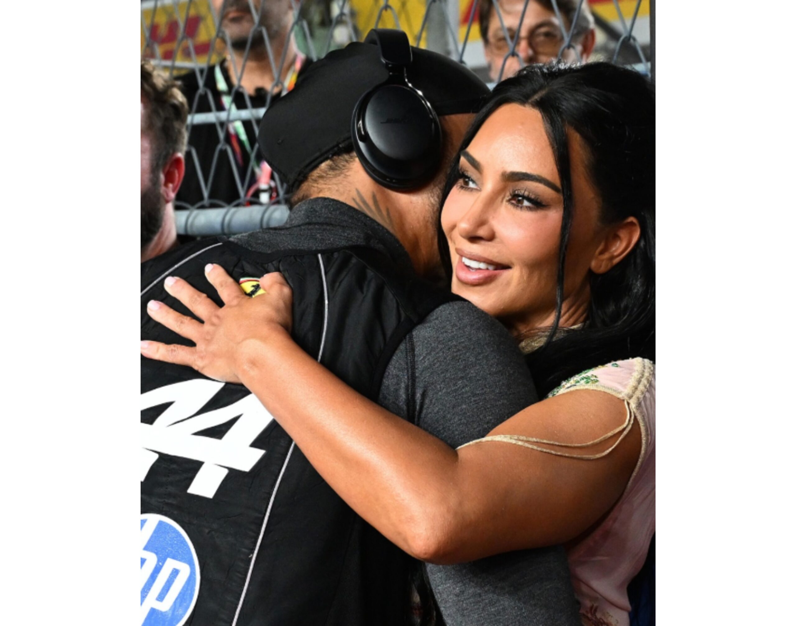 Kim Kardashian and Lewis Hamilton Share Sweet F1 Moment