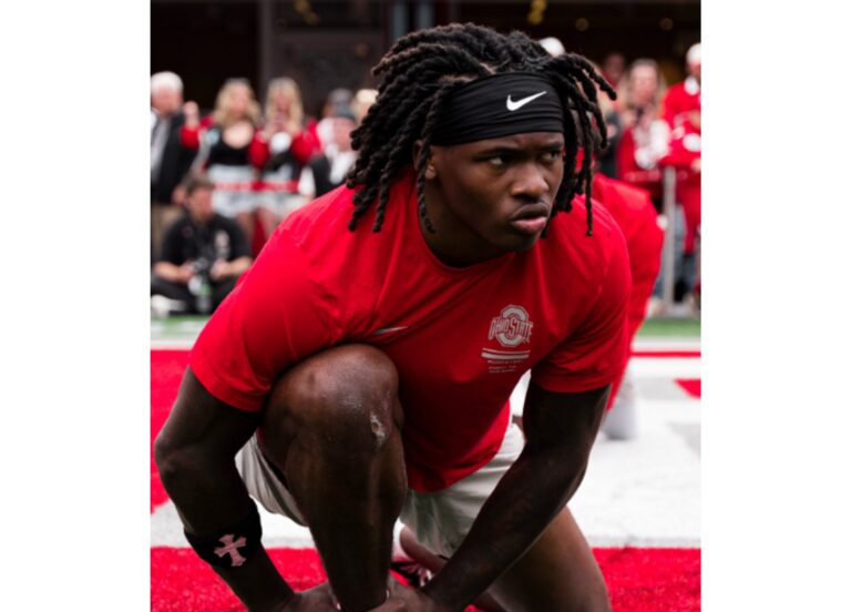 Jeremiah Smith Turns Heads With Chrome Hearts Sweatband
